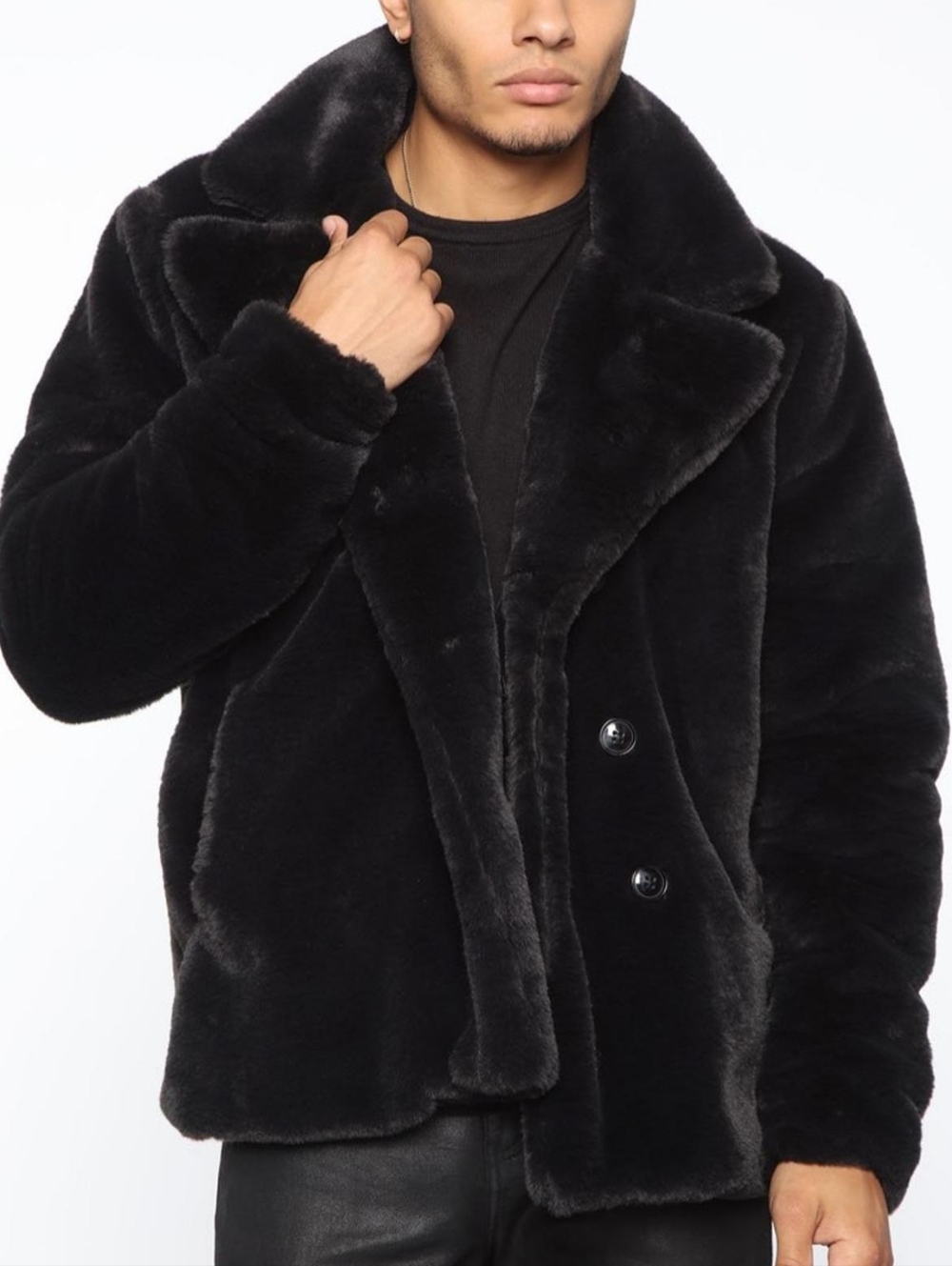 NovaMEN Faux Fur Coat